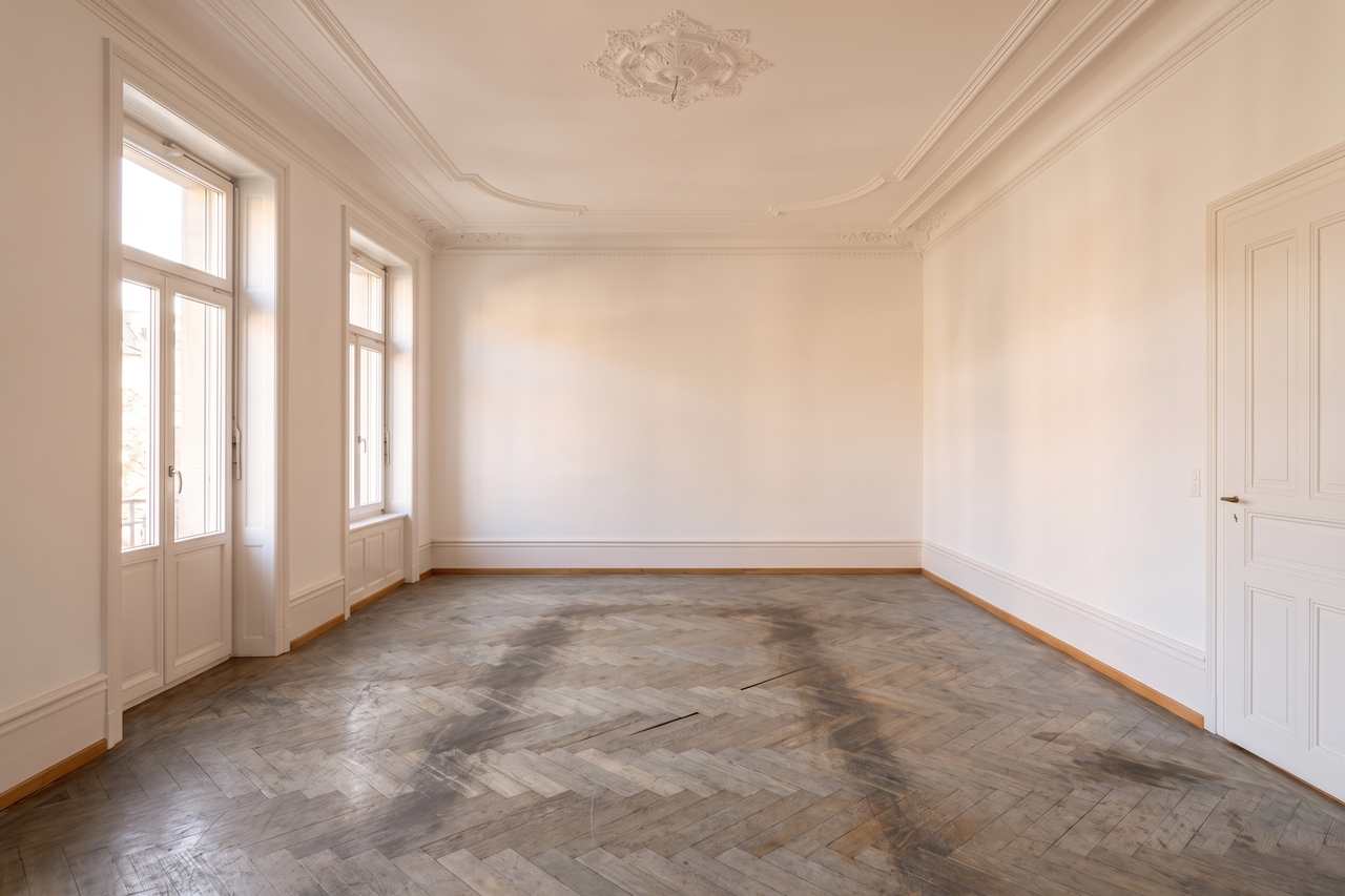 Beispielbild: parkett, vorher